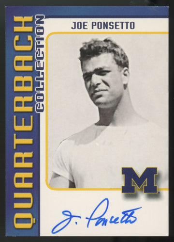 2003 TK Legacy Joe Ponsetto QB Collection Auto /300 #QB9