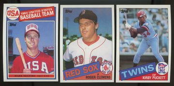 1985 Topps Baseball Complete Set (792) NM-MT McGwire Clemens Puckett RC