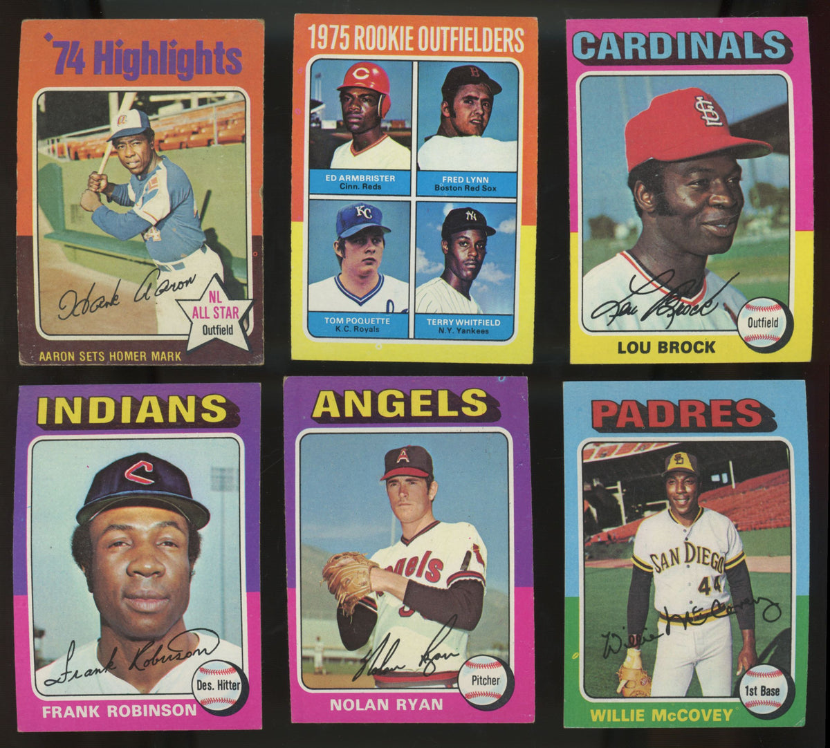 1975 Topps Baseball Regular-Size Near Complete Set (619/620) Missing #223 EX