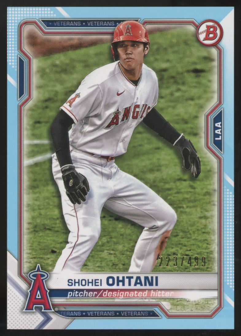 2021 Bowman Shohei Ohtani Sky Blue /499 #85