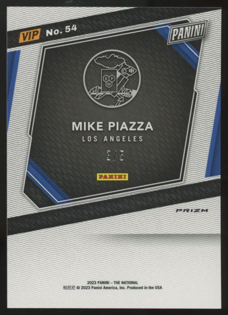 2023 Panini The National VIP Mike Piazza Black & Gold /5 #54