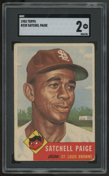 1953 Topps Satchell Paige #220 SGC 2