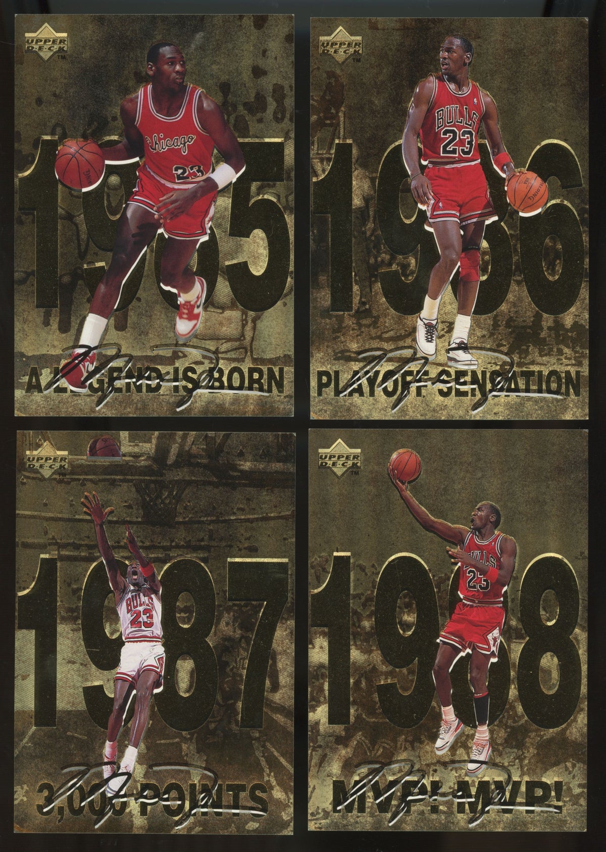 1997-98 Upper Deck Michael Jordan Gatorade Complete Set (12/12) EX-NM