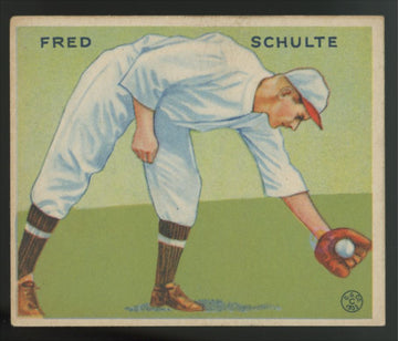 1933 Goudey Fred Schulte #112 VG/EX-EX