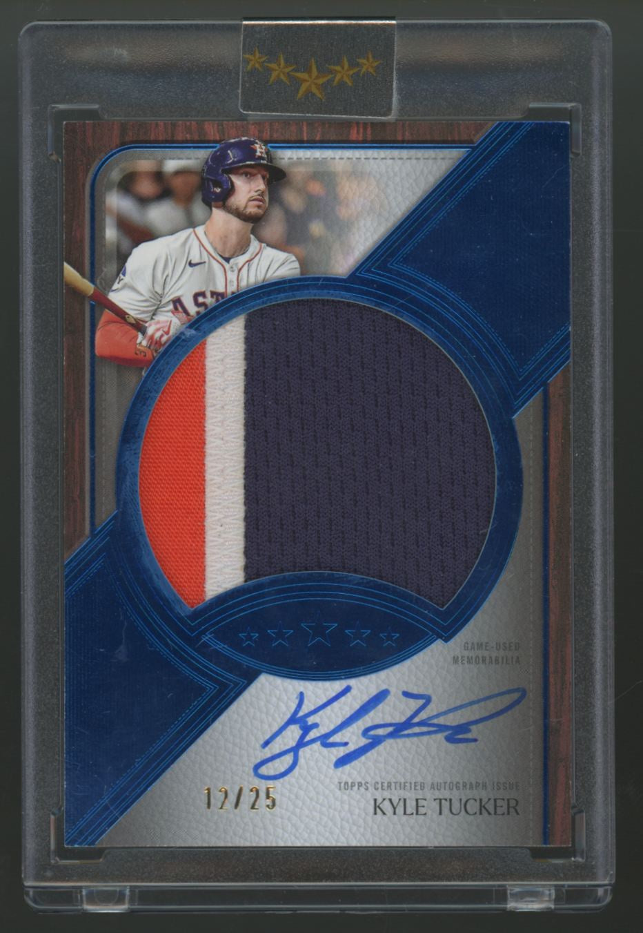 2025 Topps Five Star Kyle Tucker Jumbo Prime Patch Auto Blue /25 #JPA-KT