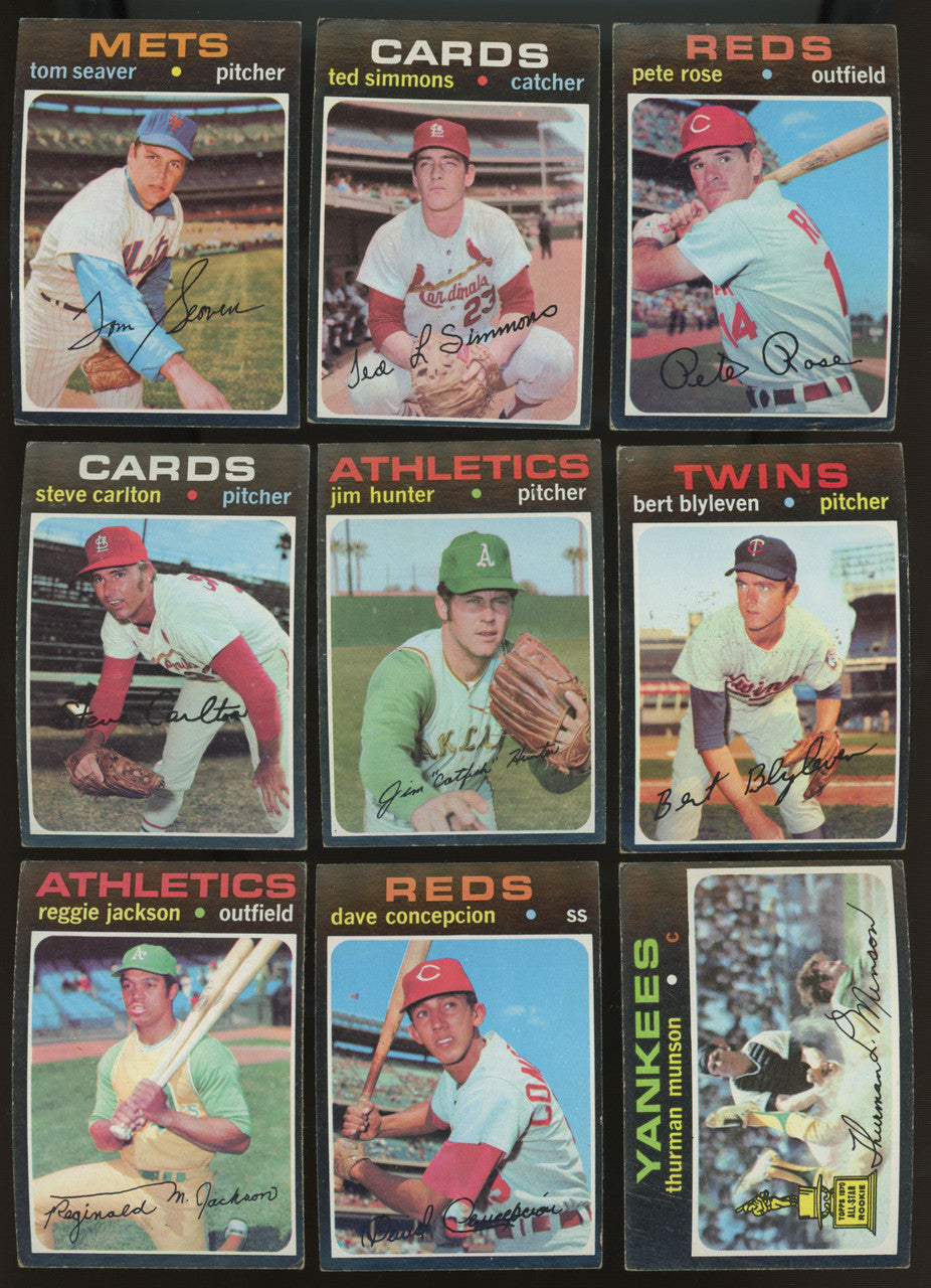 1971 Topps Baseball Series 1-4 Near Complete Set (522/523) VG-EX "B"