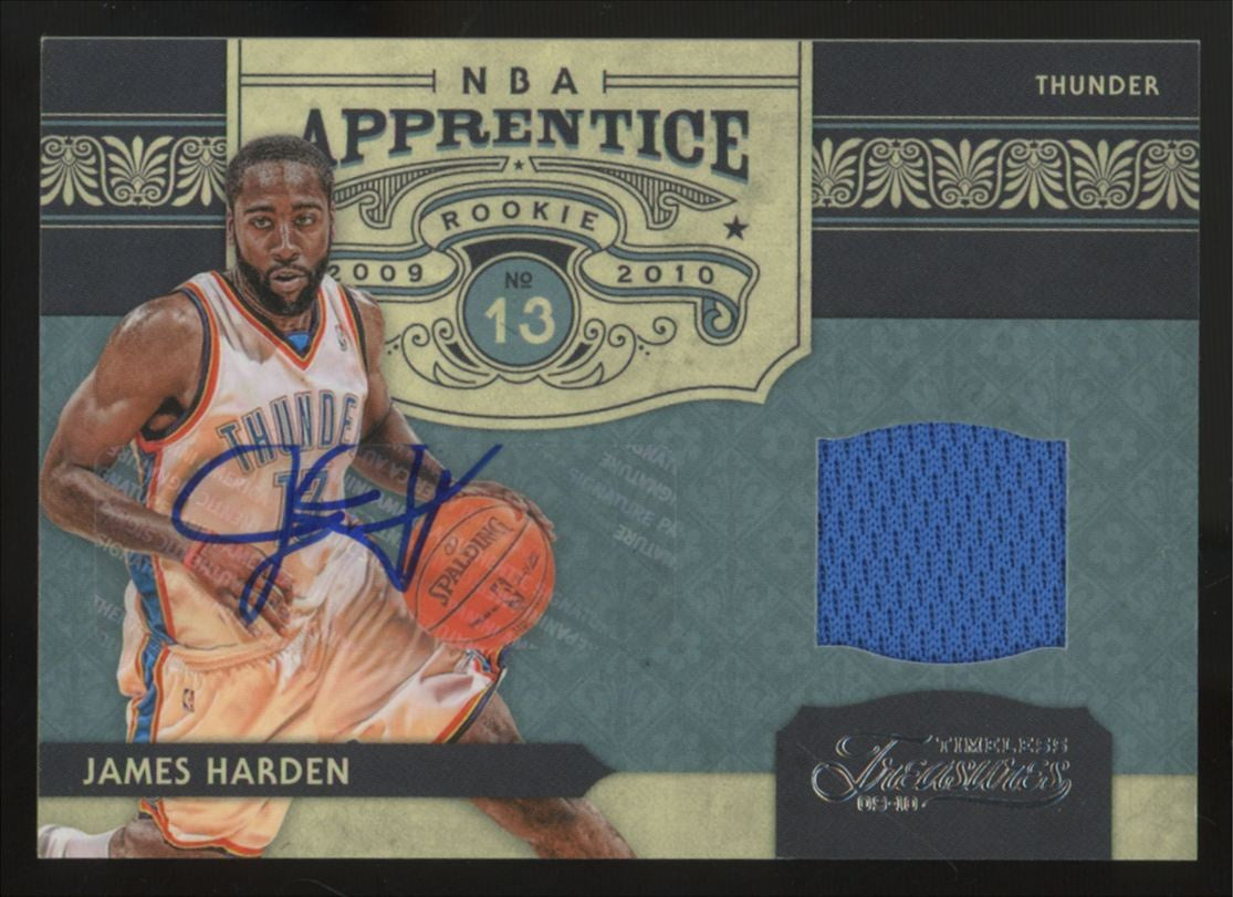 2009-10 Timeless Treasures James Harden RC NBA Apprentice Patch Auto RPA /50 #3
