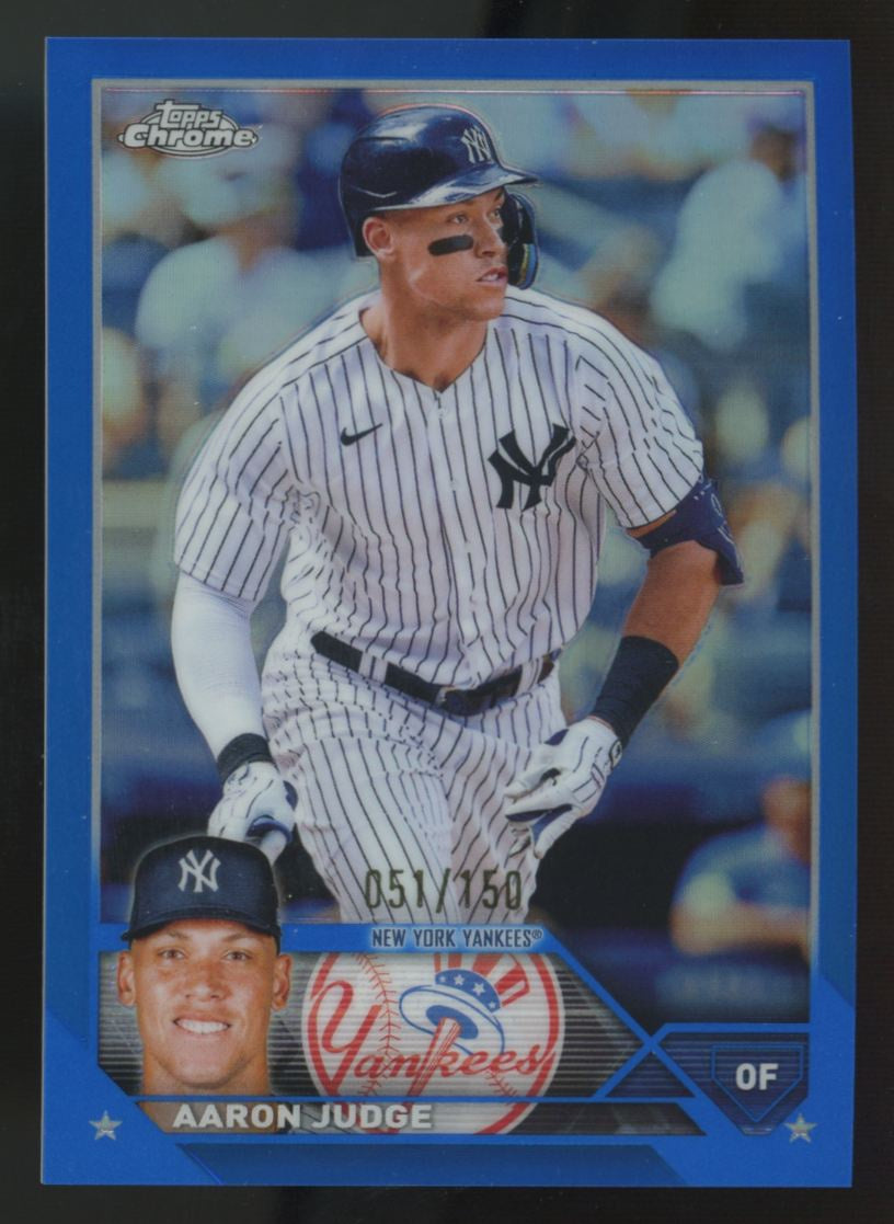 2023 Topps Chrome Aaron Judge Blue Refractor /150 #62