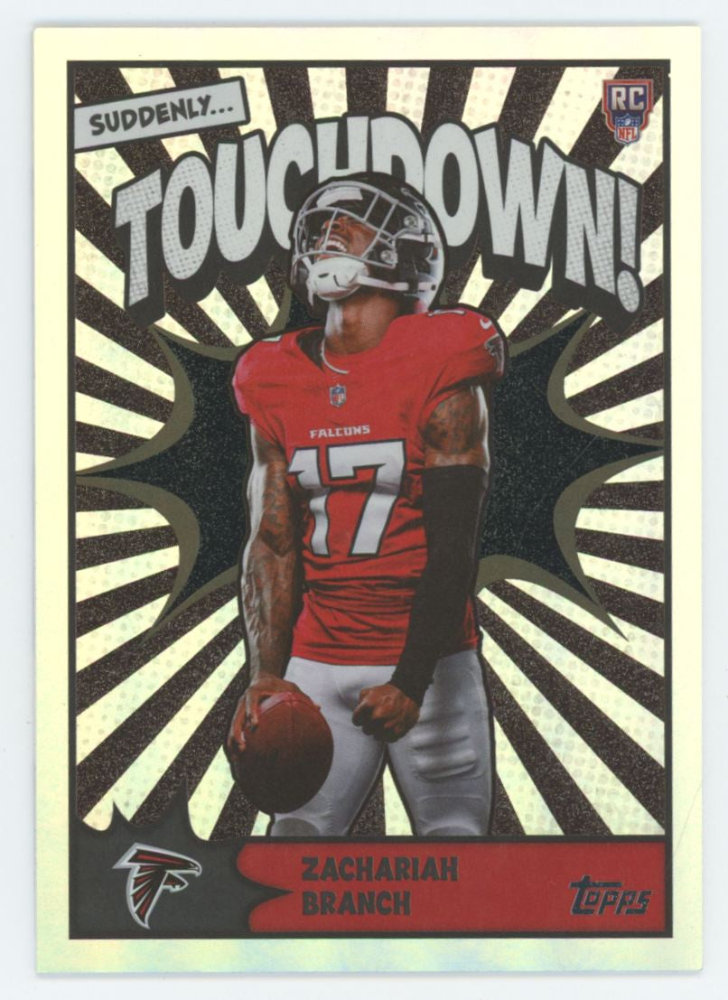 2026 Topps Flagship Zachariah Branch RC Touchdown! SSP #TD-40