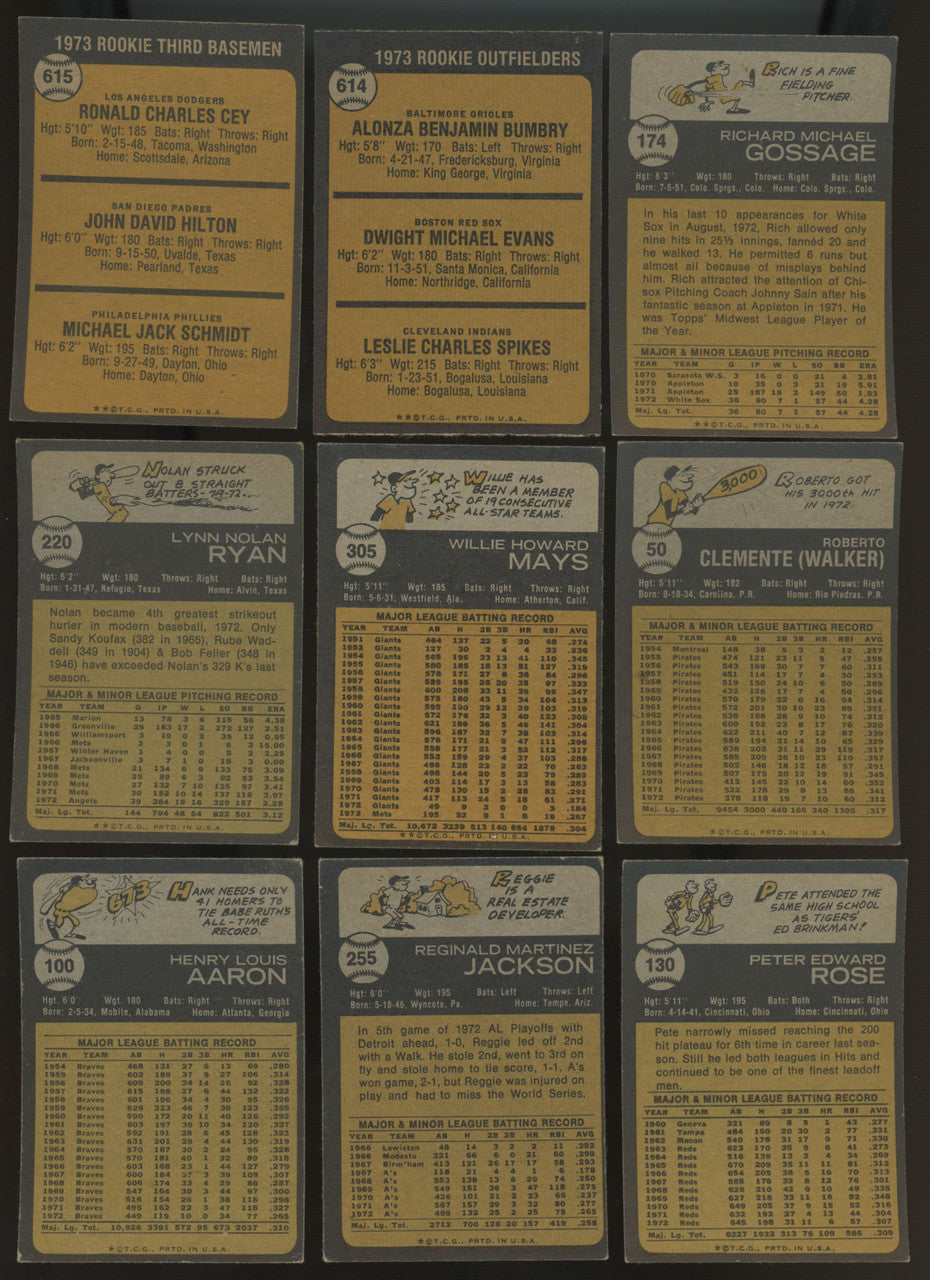 1973 Topps Baseball Complete Set (660) Overall EX-MT