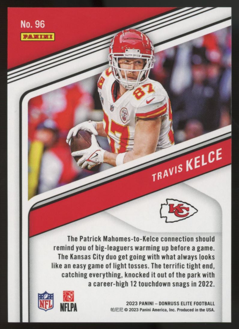 2023 Donruss Elite Travis Kelce Black /25 #96