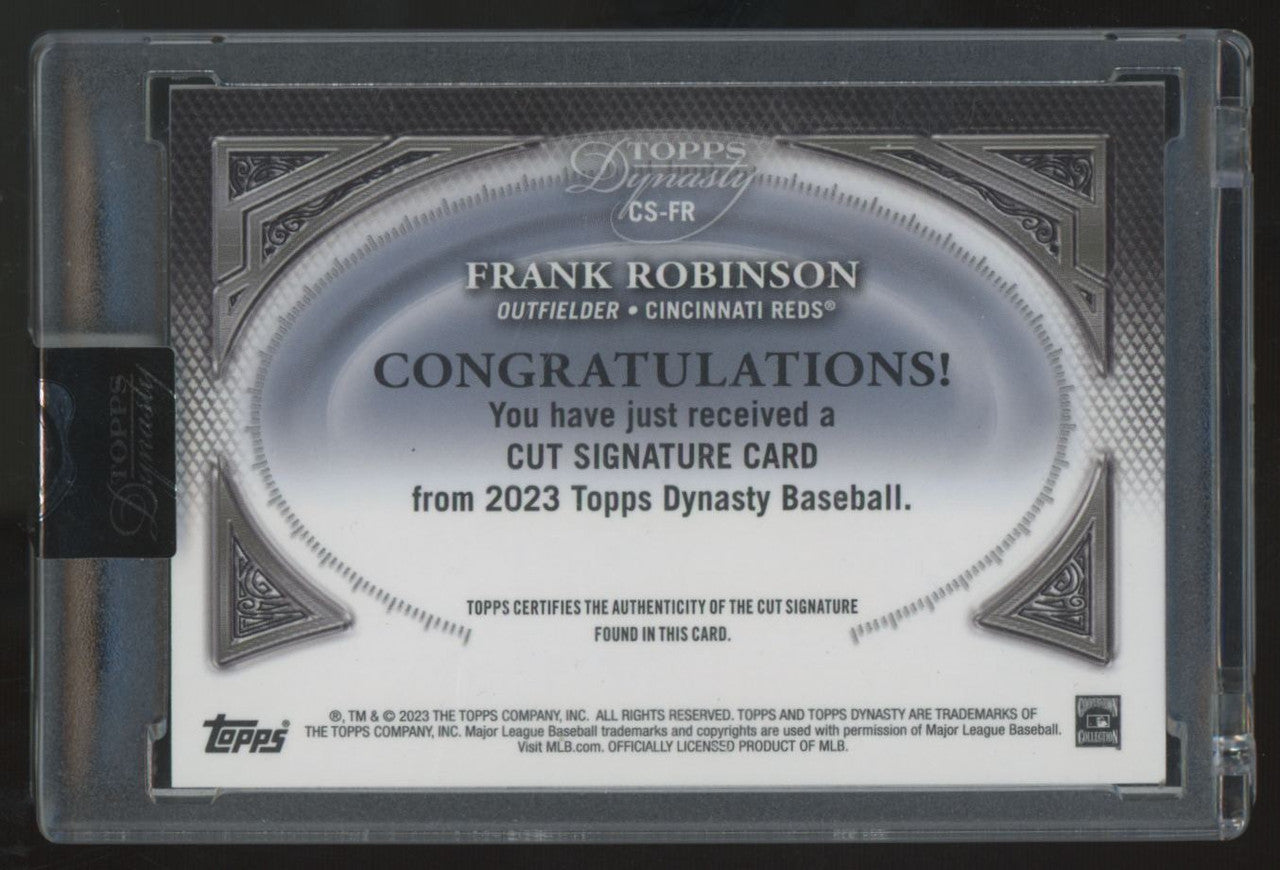 2023 Topps Dynasty Frank Robinson Cut Signature Auto 1/1 #CS-FR