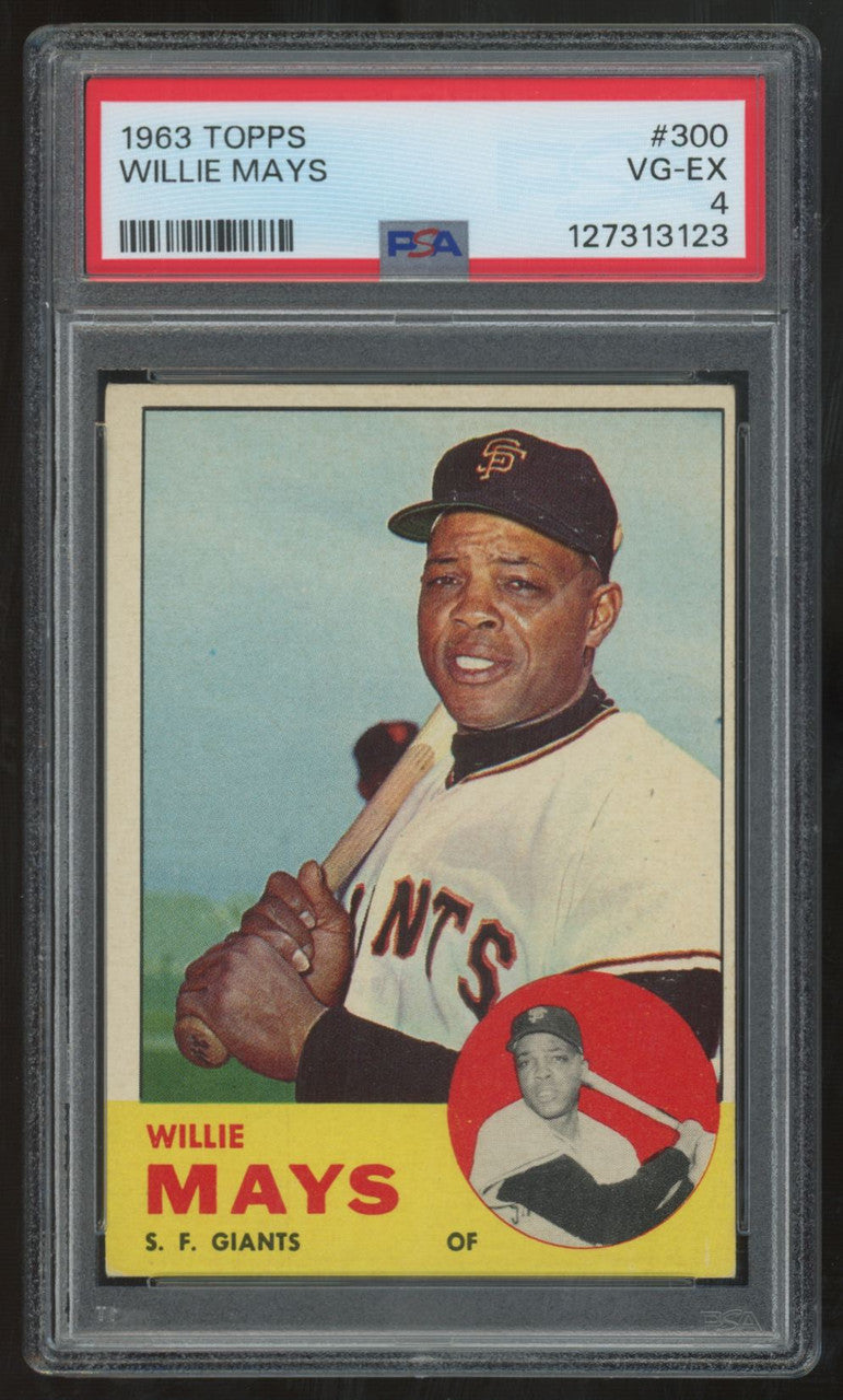 1963 Topps Willie Mays #300 PSA 4 *123
