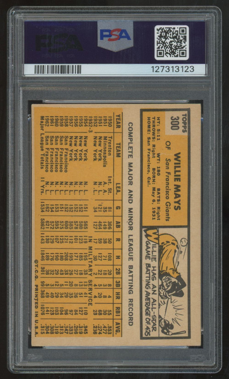 1963 Topps Willie Mays #300 PSA 4 *123