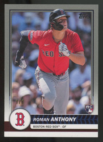2026 Topps Flagship Roman Anthony RC Platinum 1/1 #16 *Read*