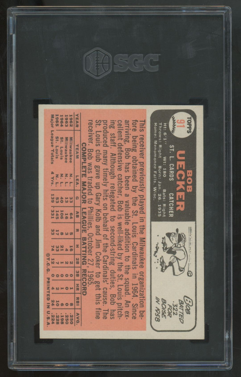 1966 Topps Bob Uecker #91 SGC 7.5