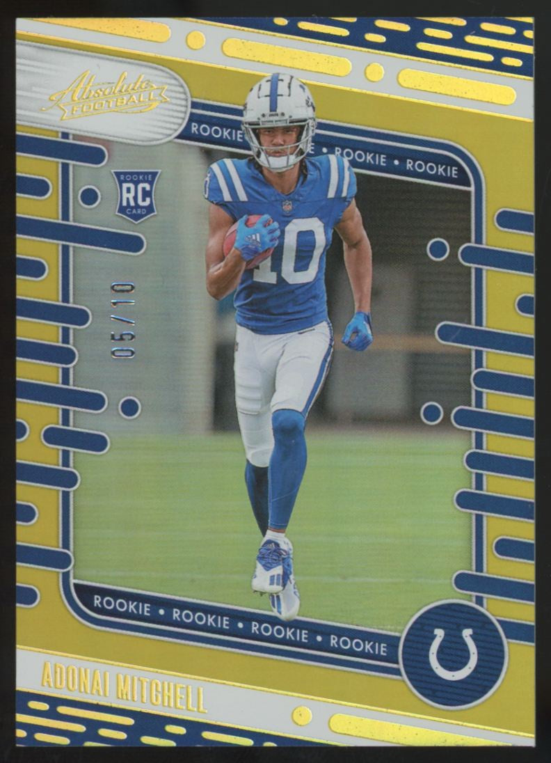 2024 Panini Absolute Adonai Mitchell RC Gold Spectrum /10 #151