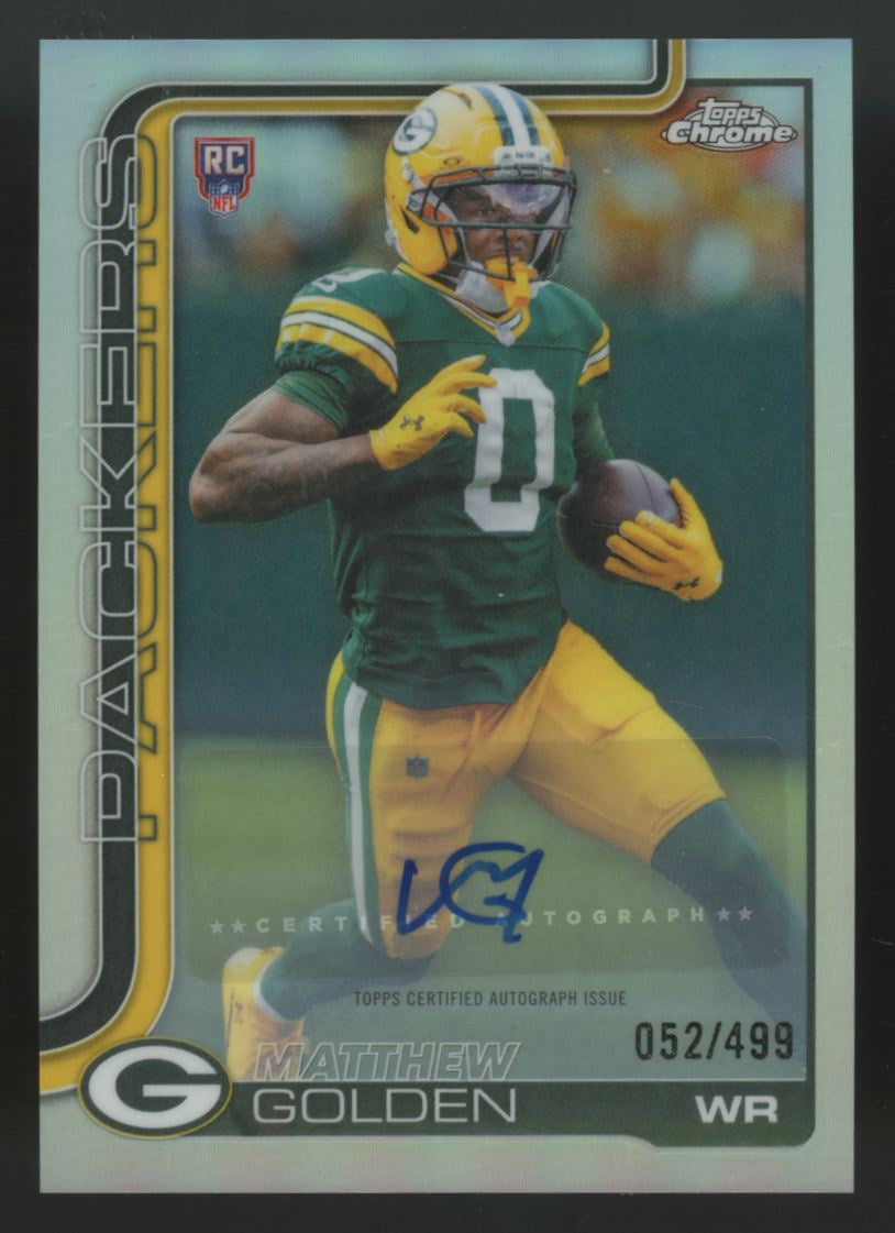 2025 Topps Chrome Matthew Golden RC Refractor Auto /499 #RA-MGO