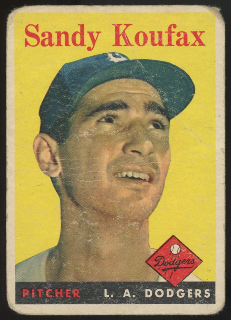1958 Topps Sandy Koufax #187 Poor