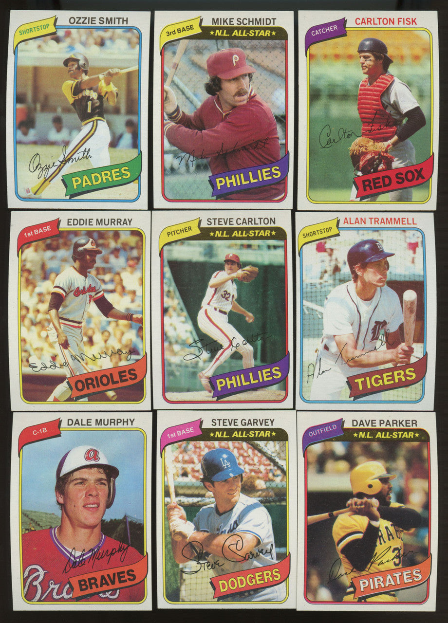 1980 Topps Baseball Complete Set (726) NM/MT Henderson RC