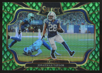 2025 Panini Select Jonathan Taylor Field Level Dragon Scale Prizm /50 #431