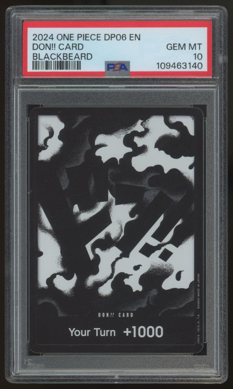 2024 One Piece Blackbeard Don!! Card DP06 PSA 10