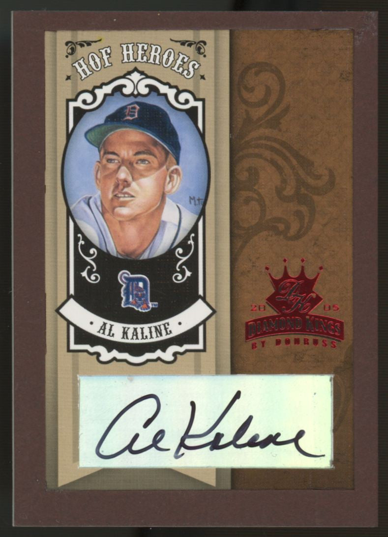 2005 Donruss Diamond Kings Al Kaline HoF Heroes Auto /25 #HH-59