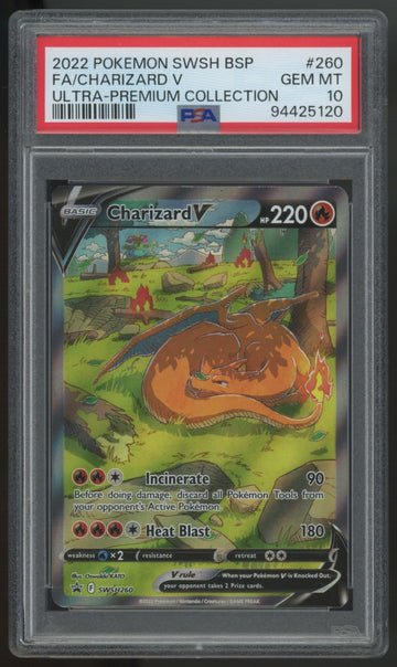 2022 Pokemon Charizard V UPC Promo Full Art #260 PSA 10