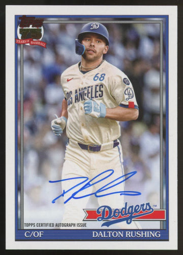 2026 Topps Series Two Dalton Rushing 1991 Auto #91A-DR