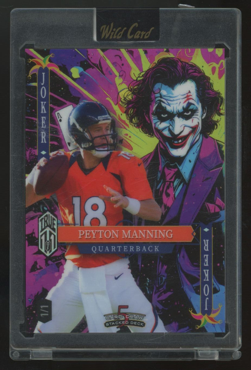 2025 Wild Card 5 Card Draw Peyton Manning Joker True 1/1 #SDJW-PMNbt01