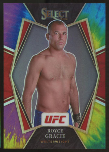 2022 Select UFC Royce Gracie Premier Level Tie Dye Prizm /25 #118