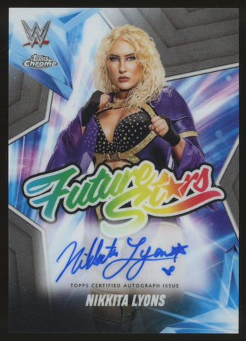 2025 Topps Chrome WWE Nikkita Lyons Future Stars Auto #FSA-NL