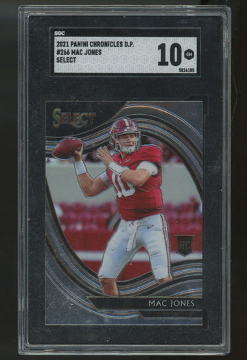 2021 Panini Chronicles Select Draft Mac Jones RC #266 SGC 10