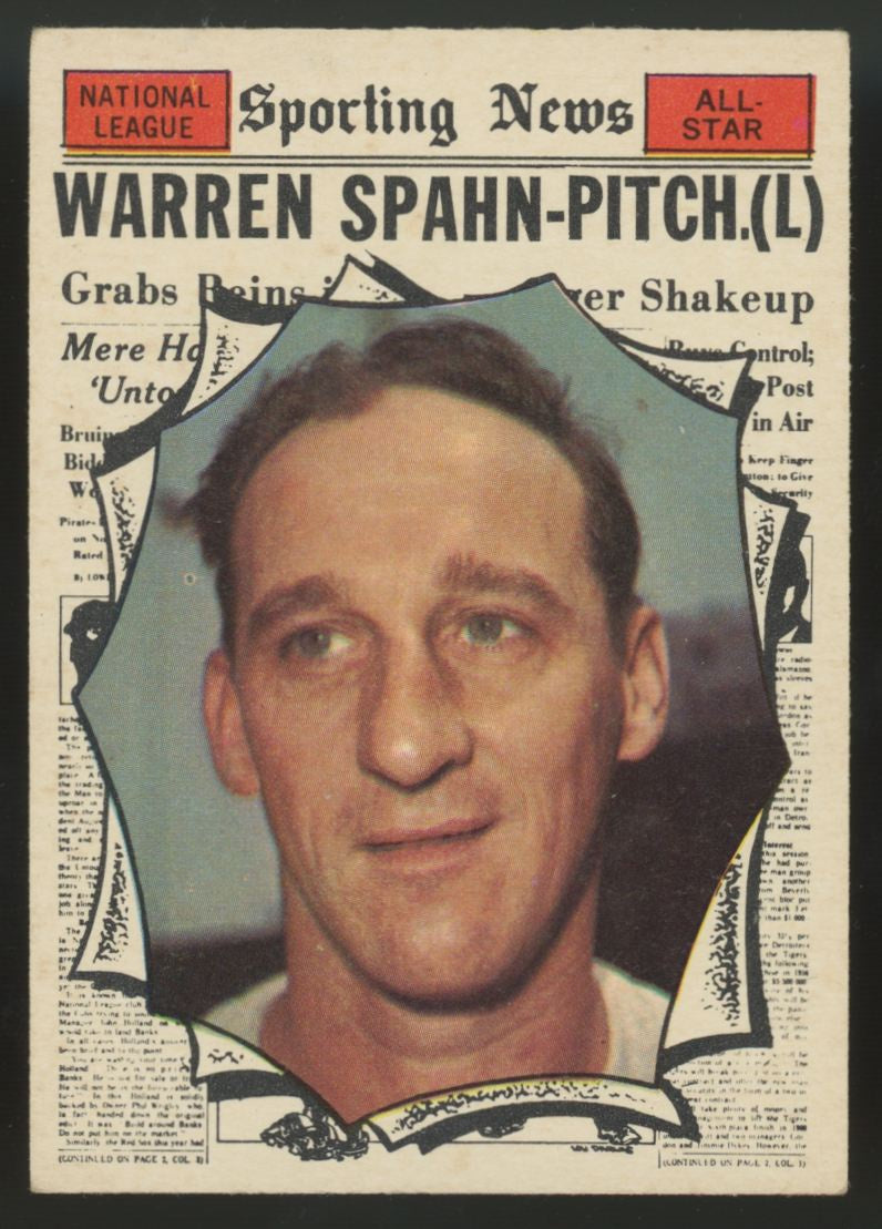 1961 Topps Warren Spahn All-Star #589 EX