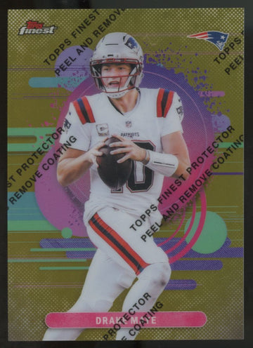 2025 Topps Finest Drake Maye Uncommon Gold /25 #142