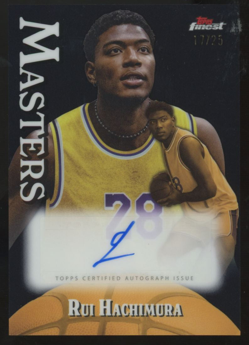 2024-25 Topps Finest Rui Hachimura Masters Auto Black /25 #MA-RH