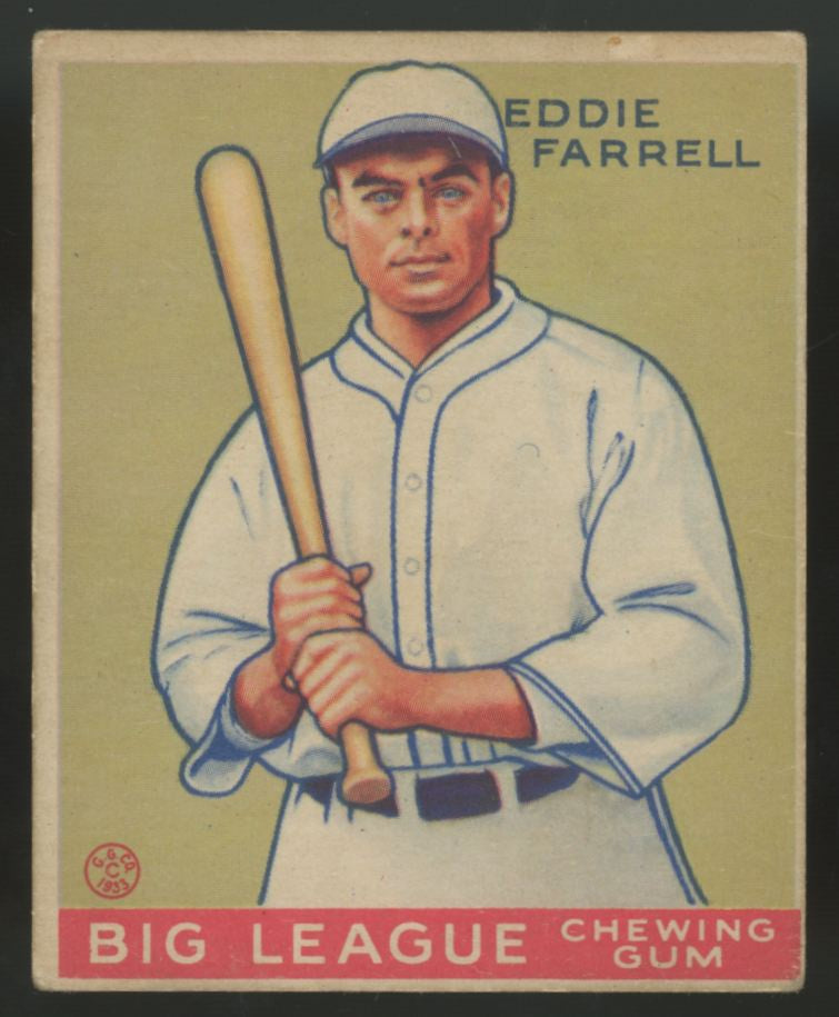 1933 Goudey Eddie Farrell #148 VG