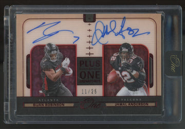 2024 Panini One Bijan Robinson/Jamal Anderson Red Plus One Dual Auto /25 #186
