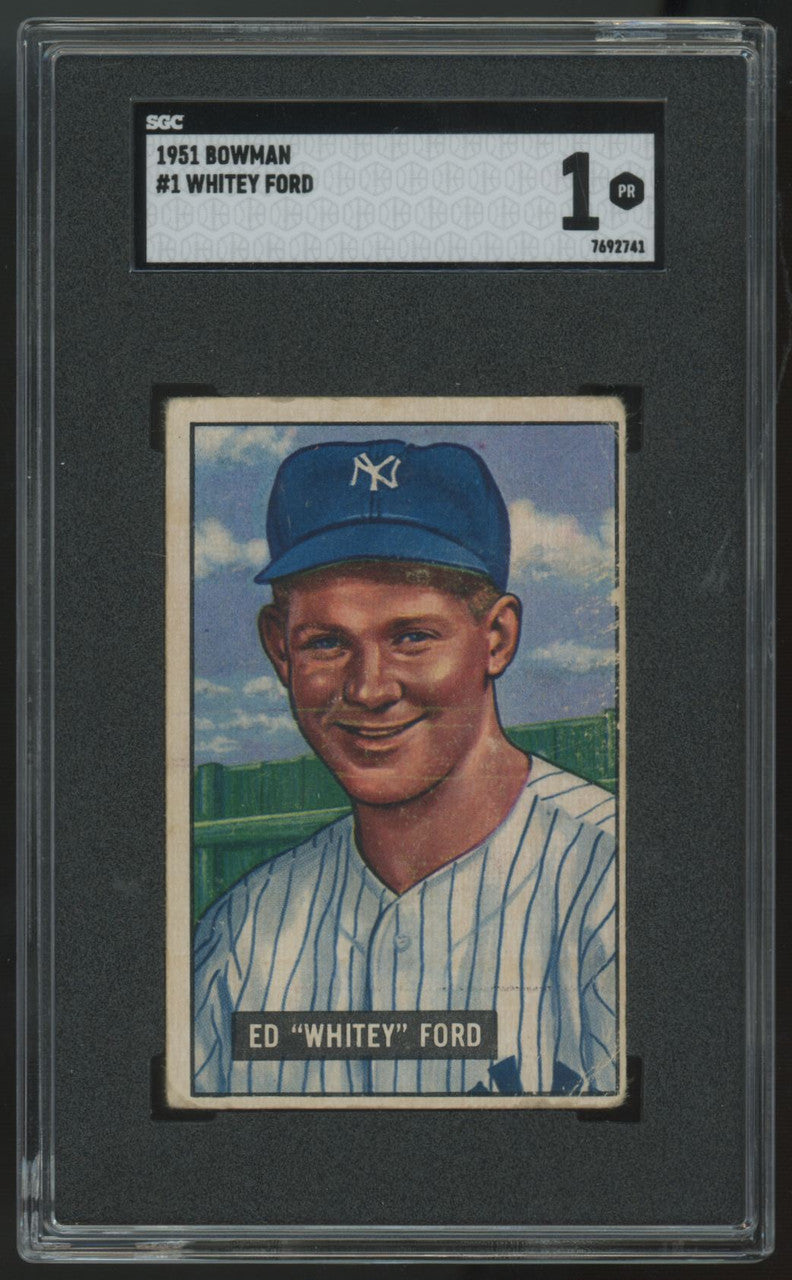 1951 Bowman Whitey Ford RC #1 SGC 1
