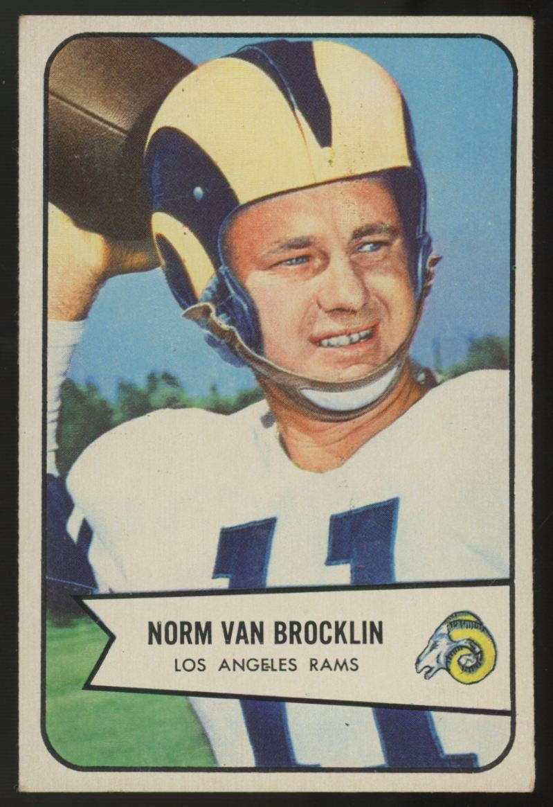 1954 Bowman Norm Van Brocklin #8 EX