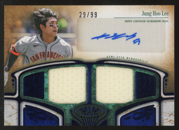 2026 Topps Tier One Jung Hoo Lee Dual Relic Patch Auto /99 #AT1R-JLE
