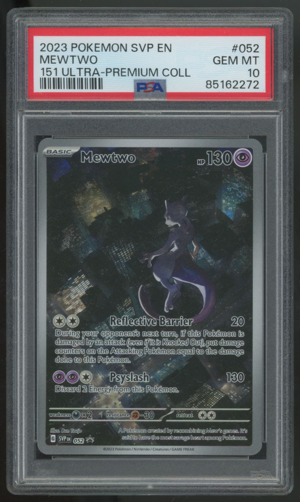 2023 Pokemon Mewtwo 151 UPC Promo #52 PSA 10