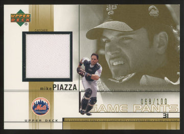 2002 Upper Deck Series Two Mike Piazza Gold Game Pants Patch /100 #MP