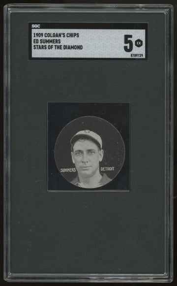 1909 Colgan's Chips Ed Summers Stars of the Diamond SGC 5