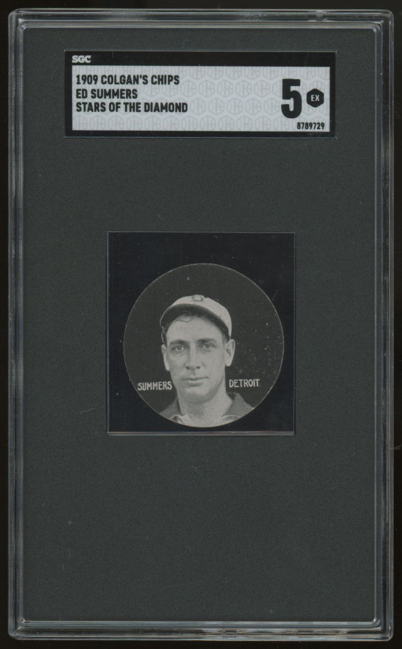 1909 Colgan's Chips Ed Summers Stars of the Diamond SGC 5