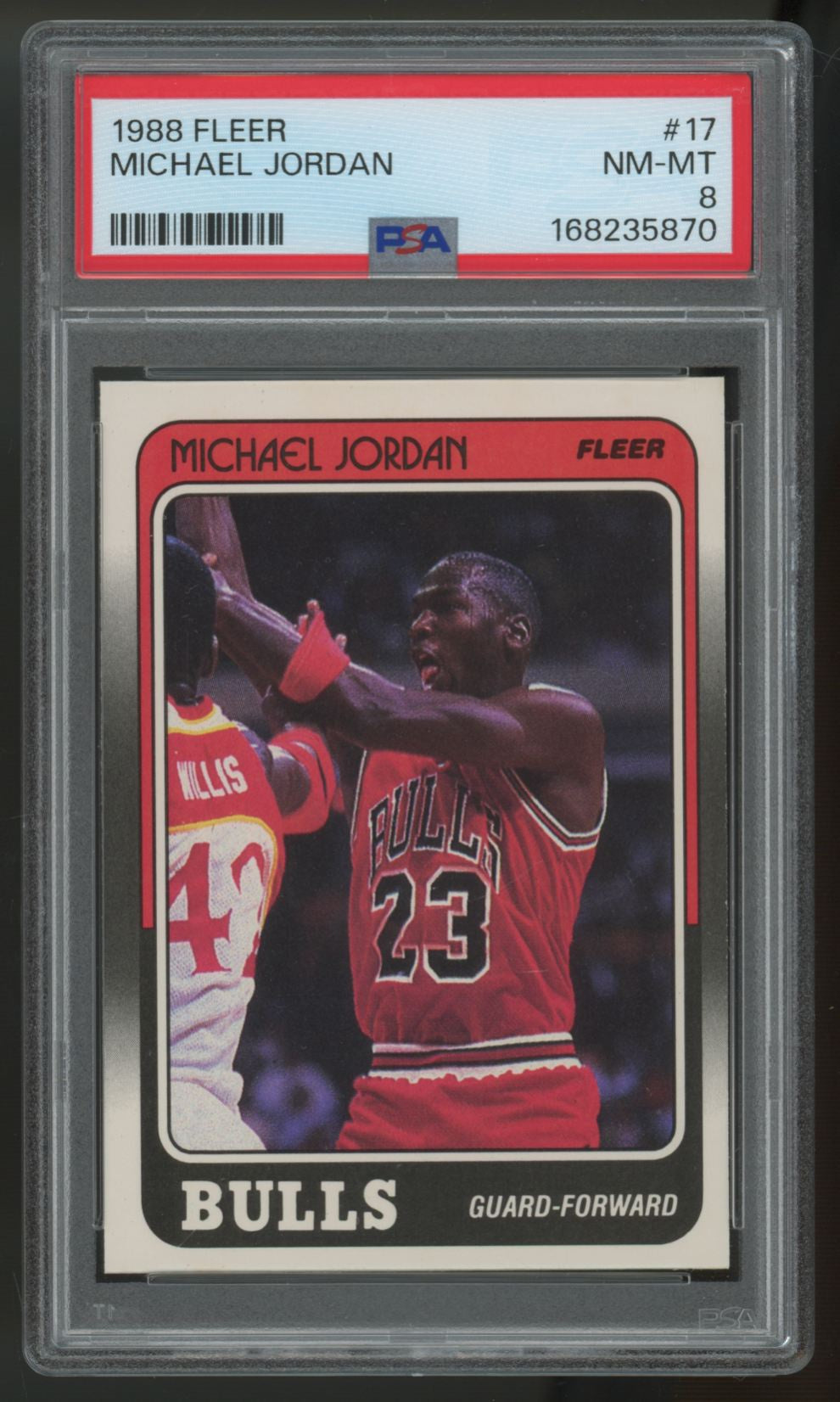 1988-89 Fleer Michael Jordan #17 PSA 8 *870