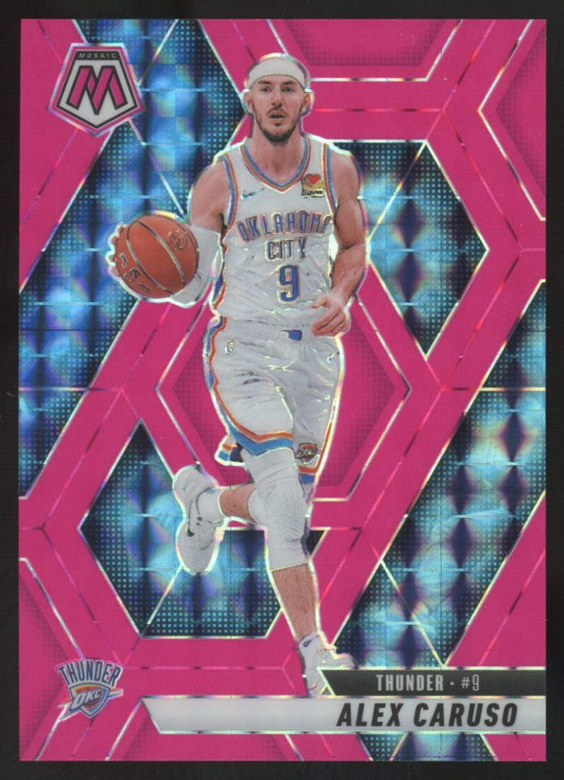 2024-25 Panini Mosaic Alex Caruso Pink Fluorescent /10 #182