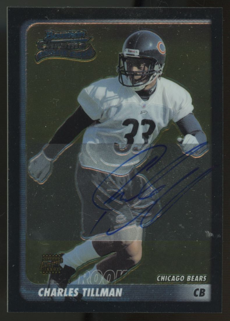 2003 Bowman Chrome Charles Tillman RC Auto #240