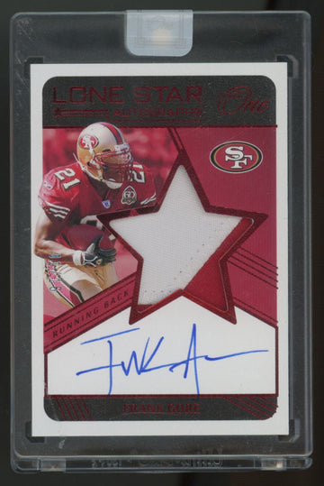 2021 Panini One Frank Gore Lone Star Auto Patch Red /15 #90