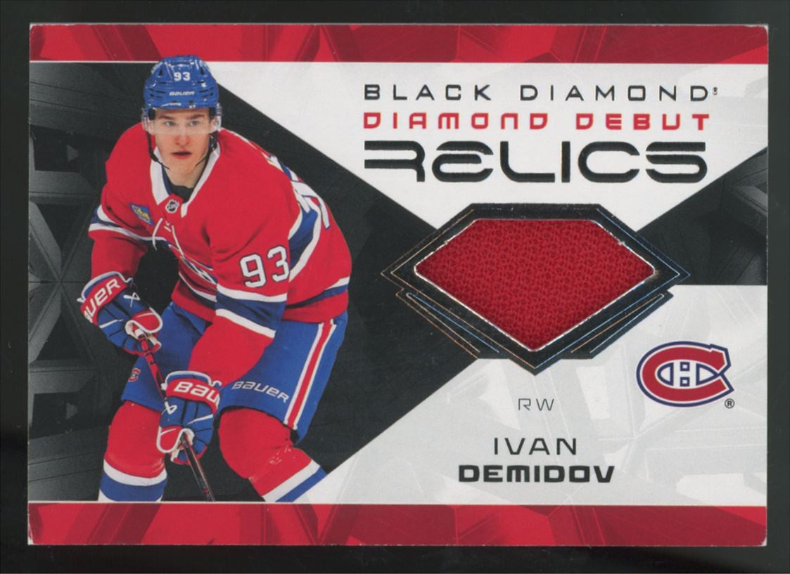 2025-26 Upper Deck Black Diamond Ivan Demidov RC Debut Patch #DD-ID